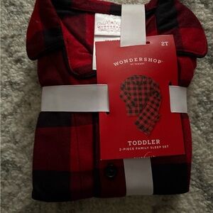 Wondershop Red and Black Buffalo Plaid Sleep Set